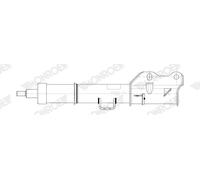 1x Shock Absorber (Single) G8820 Front Monroe Original 4473205738