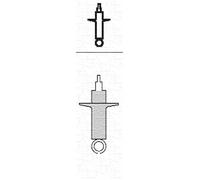 SHOCK ABSORBER FOR AUDI A4 MAGNETI MARELLI 351442070000 FITS REAR AXLE