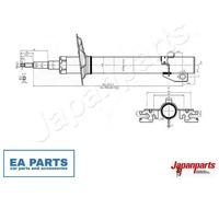 Shock Absorber for CITROËN FIAT PEUGEOT JAPANPARTS MM-00552