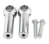 Shock Absorber For Cruisers For Choppers Metrics All Motorcycles With 2.5cm/ 1" Bar Diameters 4 Inch 5" Handle Handlebar Risers Kit Motorcycle Bar Riser Motorcycle(4 Inch-Silver)