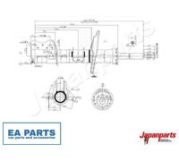 Shock Absorber for LANCIA YPSILON JAPANPARTS MM-00158 fits Front Axle Left
