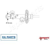 Shock Absorber for PEUGEOT JAPANPARTS MM-01130 fits Front Axle Right