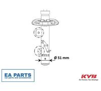 Shock Absorber for PEUGEOT KYB 3338055 fits Front Axle Right