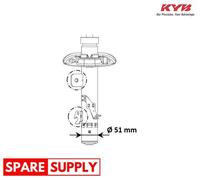 SHOCK ABSORBER FOR PEUGEOT KYB 3338056 FITS FRONT AXLE LEFT