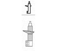 SHOCK ABSORBER FOR PEUGEOT MAGNETI MARELLI 357061070100 FITS FRONT AXLE RIGHT