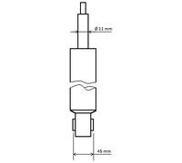 SHOCK ABSORBER FOR SEAT LEON KYB 3430023 FITS REAR AXLE