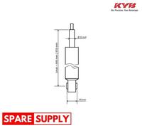 SHOCK ABSORBER FOR SEAT LEON KYB 3448025 FITS REAR AXLE