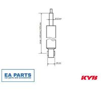 Shock Absorber for SEAT LEON KYB 3448025 fits Rear Axle