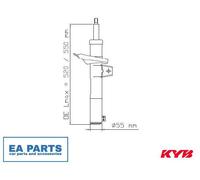 Shock Absorber for VW ARTEON KYB 3358015 fits Front Axle