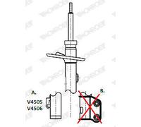 Shock Absorber for VW:TRANSPORTER Mk VI Van,TRANSPORTER Mk V Van, 7H5413031K