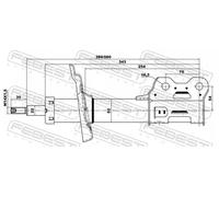 SHOCK ABSORBER 18110-001FL FOR CHEVROLET OPEL MOKKA/X LUJ 1.4L LUD 1.7L 4cyl