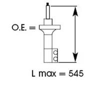 Shock absorber Front Axle Left Top pin 334252 KYB for TOYOTA RAV 4