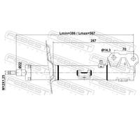 FEBEST 04110-005FR Shock absorber