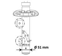 KYB Shock Absorber (Single Handed) Front Right 3338055 9809625380 9820327780 New