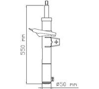 Shock absorber Front Axle Top pin 3348039 KYB for SEAT VW AUDI SKODA CUPRA
