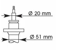 1x Shock Absorber (Single) 364021 KYB Excel-G Front 1125151 1125475 1128126