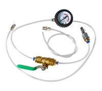 Shock Absorber Leak Tester| Pneumatic Air Leak Detection Tool with Pressure Gauge for Car Suspension Repair| Alloy Steel Construction for Direct Air Injection and