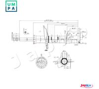 SHOCK ABSORBER MJ00159 FOR LANCIA 312 A2.000 0.9L 2cyl YPSILON199B1.000 1.2L