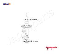 JAPANPARTS MM-00975 Shock absorber