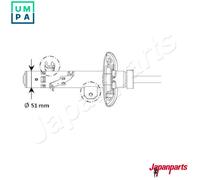 JAPANPARTS MM-01130 Shock absorber