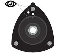 Shock absorber mount Front Axle SM1025 KYB for TOYOTA YARIS/VITZ