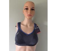 Shock Absorber Multi Sports Bra, Grey/Blue, 32B