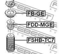 Shock absorber needle roller bearing Front Axle FB-GE FEBEST for FORD MONDEO III