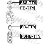 FEBEST FB-TT9 Anti-Friction Bearing, suspension strut support mounting