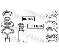 Shock absorber needle roller bearing Front Axle HB-005 FEBEST for HONDA ACURA