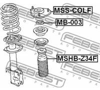 Top Strut Mount Anti-Friction Bearing /Support (FRONT left /right) FEBEST MB-003