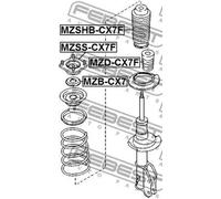Febest Strut Mount Bearing MZB-CX7 – Front, Fits Both Sides, Mazda CX-7/CX-9