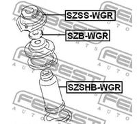 Shock absorber needle roller bearing Front Axle SZB-WGR FEBEST for SUZUKI SV GS