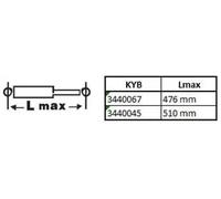 Shock absorber Rear Axle Top eye 3440067 KYB for FORD TRANSIT CUSTOM V362 Bus