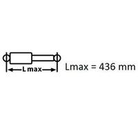 Shock absorber Rear Axle Top eye 3448000 KYB for CITROËN DS