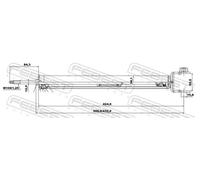 FEBEST 02650906R Shock absorber