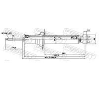 FEBEST 02658720R Shock absorber