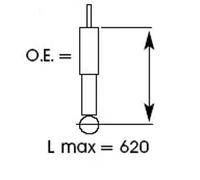 1x Shock Absorber (Single) 343272 KYB Excel-G Rear 4850028120 4853142010