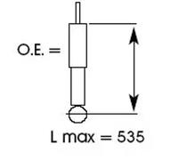 Shock absorber Rear Axle Top pin 343314 KYB for TOYOTA RAV 4
