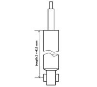 Shock absorber Rear Axle Top pin 3448023 KYB for VW SEAT AUDI SKODA CUPRA