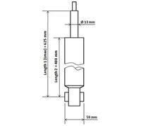 1x Shock Absorber (Single) 3448024 KYB Excel-G Rear 5Q0513029AS 5WA513029AD