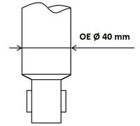 Shock absorber Rear Axle Top pin 553389 KYB for FORD VOLVO