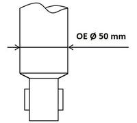 Shock absorber Rear Axle Top pin 5550001 KYB for VOLVO V60 I S60 II
