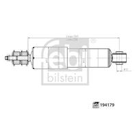 Shock Absorber Suspension/Damping Febi Bilstein 194179 Fits Toyota HiAce Regius