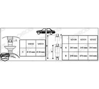 V2132 Rear Shock Absorber Single Suspension Replacement Spare Part By Monroe