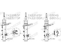 Monroe G8649 Shock Absorber Front Right Fits Citroën C3 Opel Peugeot Vauxhall
