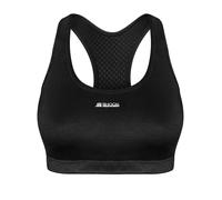 Shock Absorber Womens Active Crop Top Medium Impact Sports Bra - Black Polyamide - Size X-Small