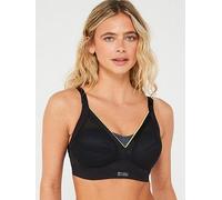 Champion Women's Shock Absorber S015F Active Shaped Support Bra, Black, 34DD