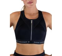 Shock Absorber Women's InfinitY Power Zip Front Sports Bra in Black | Size: 34DD Shock Absorber Black 34DD