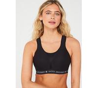 Shock Absorber Womens Ultimate Run Padded Sports Bra - Black, Black, Size 34E, Women Black