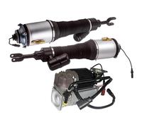 Shock Absorbers 2x Air Suspension Struts Shock + 1x Air Compressor Pump For Bentley For Continental 7616039 3D0616005M 3D0616040 Car Shock Absorber